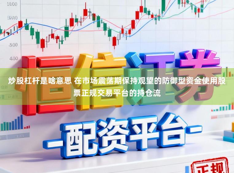 炒股杠杆是啥意思 在市场震荡期保持观望的防御型资金使用股票正规交易平台的持仓流